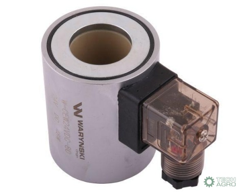 Cewka dzielnika elektrozaworu W-E12DVS6/2-80L. W-E12DVS3/2-80L 24V DC 48W Waryński Cewka dzielnika elektrozaworu W-E12DVS6/2-80L. W-E12DVS3/2-80L 24V DC 48W Waryński