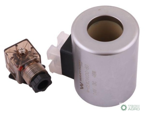 Cewka dzielnika elektrozaworu W-E12DVS6/2-80L. W-E12DVS3/2-80L 24V DC 48W Waryński Cewka dzielnika elektrozaworu W-E12DVS6/2-80L. W-E12DVS3/2-80L 24V DC 48W Waryński