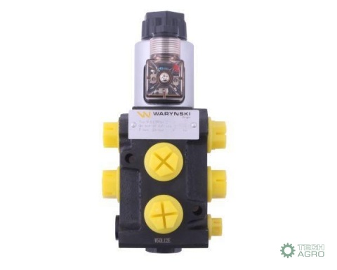 Dzielnik, zawór, elektrozawór kierunkowy elektromagnetyczny kontroli W-E12DVS6/2 (DVS6/50L) G1/2" 50L Waryński Dzielnik, zawór, elektrozawór kierunkowy elektromagnetyczny kontroli W-E12DVS6/2 (DVS6/50L) G1/2" 50L Waryński