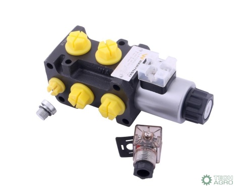 Dzielnik, zawór, elektrozawór kierunkowy elektromagnetyczny kontroli W-E12DVS6/2 (DVS6/50L) G1/2" 50L Waryński Dzielnik, zawór, elektrozawór kierunkowy elektromagnetyczny kontroli W-E12DVS6/2 (DVS6/50L) G1/2" 50L Waryński