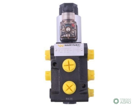 Dzielnik, zawór, elektrozawór kierunkowy elektromagnetyczny kontroli W-E38DVS6/2 (DVS6/50 L/MIN) G3/8" 50L Waryński Dzielnik, zawór, elektrozawór kierunkowy elektromagnetyczny kontroli W-E38DVS6/2 (DVS6/50 L/MIN) G3/8" 50L Waryński