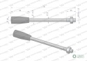 Dźwignia do rozdzielaczy hydraulicznych W80L Waryński