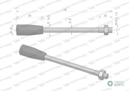 Dźwignia do rozdzielaczy hydraulicznych W80L Waryński