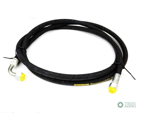 Przewód hydrauliczny 160 bar gwint M22x1.5 prosta/90 stopni L-3500mm DN12-1SN (AK-13-3500/ P11P12) 16MPa Waryński