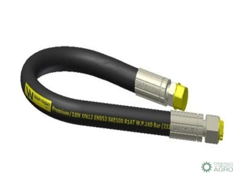 Przewód hydrauliczny 160 bar gwint M22x1.5 proste L-1500mm DN12-1SN (AB-13-1500/ P11P21) 16MPa Waryński