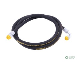 Przewód hydrauliczny 275 bar gwint M22x1.5 prosta/90 stopni L-3000mm DN12-2SN (AK-13-3000/ P11P12) 27.5MPa Waryński