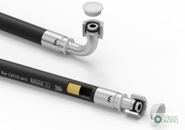 Przewód hydrauliczny gładki z uszczelnieniem - 180 bar gwint M18x1.5 prosta/90 stopni L-3000mm DN10-1SN (AK-10-2000/ P11P12) 18M