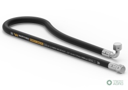 Przewód hydrauliczny gładki z uszczelnieniem - 275 bar gwint M22x1.5 prosta/90 stopni L-700mm DN12-2SN (AK-13-700/ P11P12) 27.5M
