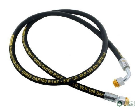 Przewód hydrauliczny gwint M18x1.5 prosta/90 stopni (kolanko) L-2000mm DN10-1SN (AK-10-2000/ P11P12) 18.0MPa Waryński