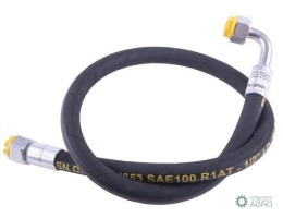 Przewód hydrauliczny gwint M22x1.5 prosta/90 stopni (kolanko) L-1000mm DN12-1SN (AK-13-1000/ P11P12) 16.0MPa Waryński