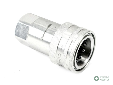 Szybkozłącze hydrauliczne gniazdo G1/2"BSP gwint wewnętrzny EURO ISO 7241-A z eliminatorem ciśnienia Waryński Szybkozłącze hydrauliczne gniazdo G1/2"BSP gwint wewnętrzny EURO ISO 7241-A z eliminatorem ciśnienia Waryński