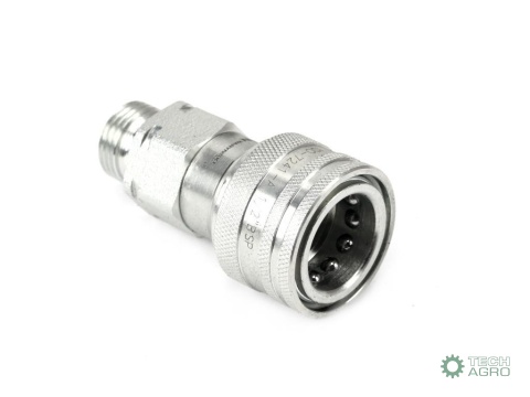 Szybkozłącze hydrauliczne gniazdo G1/2"BSP gwint zewnętrzny EURO ISO 7241-A Waryński Szybkozłącze hydrauliczne gniazdo G1/2"BSP gwint zewnętrzny EURO ISO 7241-A Waryński