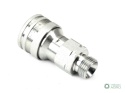 Szybkozłącze hydrauliczne gniazdo G1/2"BSP gwint zewnętrzny EURO ISO 7241-A z eliminatorem ciśnienia Waryński