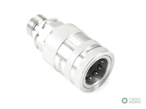 Szybkozłącze hydrauliczne gniazdo G1/2"BSP gwint zewnętrzny EURO PUSH-PULL (ISO 7241-A) Waryński Szybkozłącze hydrauliczne gniazdo G1/2"BSP gwint zewnętrzny EURO PUSH-PULL (ISO 7241-A) Waryński