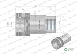 Szybkozłącze hydrauliczne gniazdo G3/4