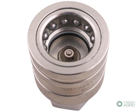 Szybkozłącze hydrauliczne gniazdo z eliminatorem ciśnienia G1/2"BSP gwint wew. EURO PUSH-PULL (ISO 7241-A) Waryński Szybkozłącze hydrauliczne gniazdo z eliminatorem ciśnienia G1/2"BSP gwint wew. EURO PUSH-PULL (ISO 7241-A) Waryński