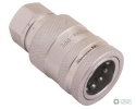 Szybkozłącze hydrauliczne gniazdo z eliminatorem ciśnienia G1/2"BSP gwint wew. EURO PUSH-PULL (ISO 7241-A) Waryński