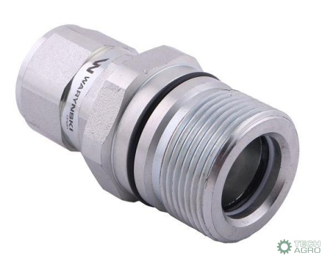 Szybkozłącze hydrauliczne skręcane gniazdo G1/2"BSP gwint wewnętrzny 300bar Waryński Szybkozłącze hydrauliczne skręcane gniazdo G1/2"BSP gwint wewnętrzny 300bar Waryński