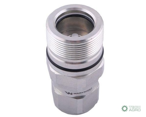 Szybkozłącze hydrauliczne skręcane gniazdo G3/4"BSP gwint wewnętrzny 250bar Waryński Szybkozłącze hydrauliczne skręcane gniazdo G3/4"BSP gwint wewnętrzny 250bar Waryński