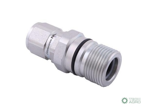 Szybkozłącze hydrauliczne skręcane gniazdo G3/8"BSP gwint wewnętrzny 300bar Waryński Szybkozłącze hydrauliczne skręcane gniazdo G3/8"BSP gwint wewnętrzny 300bar Waryński