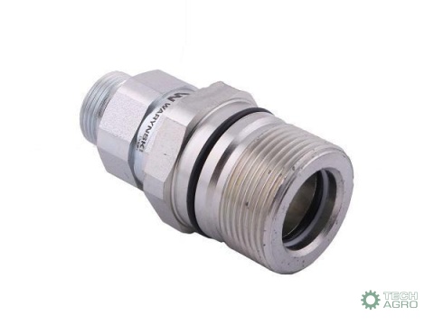 Szybkozłącze hydrauliczne skręcane gniazdo M22x1.5 gwint zewnętrzny 300bar Waryński