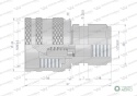 Szybkozłącze hydrauliczne skręcane wtyczka G1/2"BSP gwint wewnętrzny 300bar Waryński