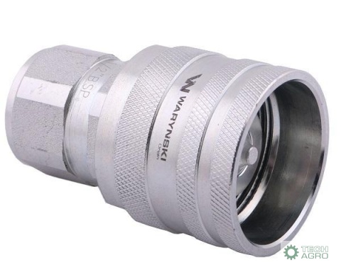 Szybkozłącze hydrauliczne skręcane wtyczka G1/2"BSP gwint wewnętrzny 300bar Waryński Szybkozłącze hydrauliczne skręcane wtyczka G1/2"BSP gwint wewnętrzny 300bar Waryński