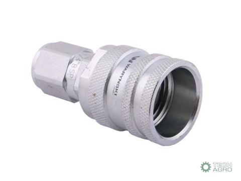 Szybkozłącze hydrauliczne skręcane wtyczka G1/4"BSP gwint wewnętrzny 350bar Waryński Szybkozłącze hydrauliczne skręcane wtyczka G1/4"BSP gwint wewnętrzny 350bar Waryński