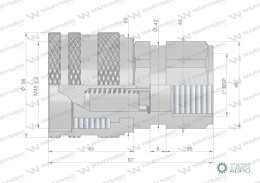 Szybkozłącze hydrauliczne skręcane wtyczka G1