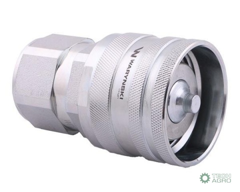 Szybkozłącze hydrauliczne skręcane wtyczka G1"BSP gwint wewnętrzny 250bar Waryński Szybkozłącze hydrauliczne skręcane wtyczka G1"BSP gwint wewnętrzny 250bar Waryński
