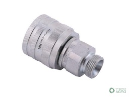 Szybkozłącze hydrauliczne skręcane wtyczka M22x1.5 gwint zewnętrzny 300bar Waryński