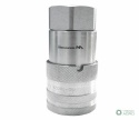 Szybkozłącze hydrauliczne suchoodcinające gniazdo G1/4"BSP gwint wewnętrzny ISO16028 Waryński