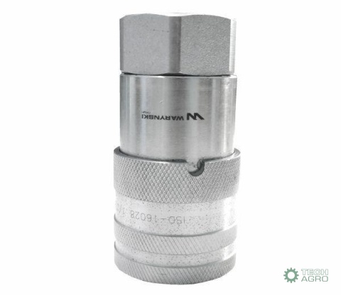 Szybkozłącze hydrauliczne suchoodcinające gniazdo G1/4"BSP gwint wewnętrzny ISO16028 Waryński Szybkozłącze hydrauliczne suchoodcinające gniazdo G1/4"BSP gwint wewnętrzny ISO16028 Waryński