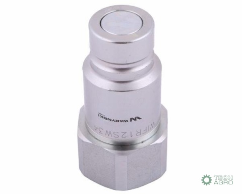 Szybkozłącze hydrauliczne suchoodcinające (rozmiar 1/2) wtyczka G3/4"BSP gwint wewnętrzny ISO16028 Waryński Szybkozłącze hydrauliczne suchoodcinające (rozmiar 1/2) wtyczka G3/4"BSP gwint wewnętrzny ISO16028 Waryński