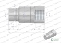 Szybkozłącze hydrauliczne suchoodcinające wtyczka G1/2"BSP gwint wewnętrzny ISO16028 Waryński