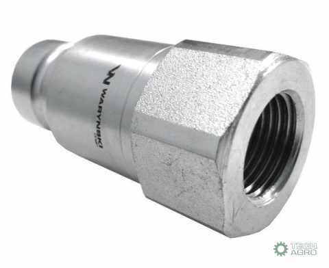 Szybkozłącze hydrauliczne suchoodcinające wtyczka G1/4"BSP gwint wewnętrzny ISO16028 Waryński Szybkozłącze hydrauliczne suchoodcinające wtyczka G1/4"BSP gwint wewnętrzny ISO16028 Waryński