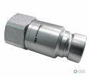 Szybkozłącze hydrauliczne suchoodcinające wtyczka G1"BSP gwint wewnętrzny ISO16028 Waryński
