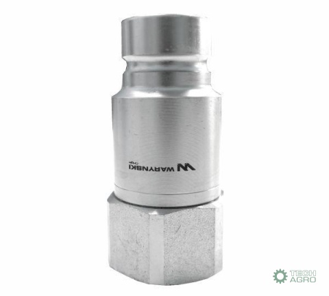 Szybkozłącze hydrauliczne suchoodcinające wtyczka G3/4"BSP gwint wewnętrzny ISO16028 Waryński Szybkozłącze hydrauliczne suchoodcinające wtyczka G3/4"BSP gwint wewnętrzny ISO16028 Waryński