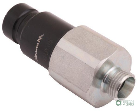 Szybkozłącze hydrauliczne suchoodcinające wtyczka M18x1.5 12L gwint zewnętrzny ISO16028 Waryński Szybkozłącze hydrauliczne suchoodcinające wtyczka M18x1.5 12L gwint zewnętrzny ISO16028 Waryński