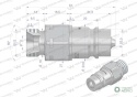 Szybkozłącze hydrauliczne wtyczka G1/2"BSP gwint zewnętrzny EURO ISO 7241-A Waryński