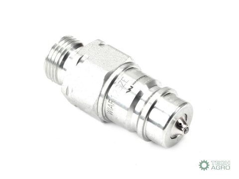 Szybkozłącze hydrauliczne wtyczka G1/2"BSP gwint zewnętrzny EURO ISO 7241-A z eliminatorem ciśnienia Waryński