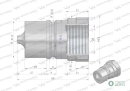 Szybkozłącze hydrauliczne wtyczka G1