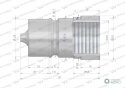 Szybkozłącze hydrauliczne wtyczka G3/4"BSP gwint wewnętrzny ISO 7241-A Waryński