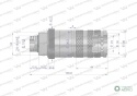 Szybkozłącze hydrauliczne zrywalne seria WIA3CV (3CFPV) 68 l/min gniazdo G7/8"UNF gwint zewnętrzny EURO PUSH-PULL (ISO 7241-A) W