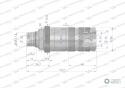 Szybkozłącze hydrauliczne zrywalne seria WIA3CV (3CFPV) 68 l/min gniazdo M22x1.5 gwint zewnętrzny EURO PUSH-PULL (ISO 7241-A) Wa