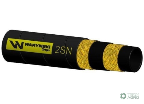 Wąż hydrauliczny do zakuwania DN10 2-oplotowy 330 Bar Waryński (sprzedawany po 50m)