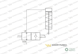 Zawór odcinająco-zwrotny (ogranicznik posuwu/skoku) 2/2 M18x1.5 12L z otworami mocującymi 350 bar Waryński