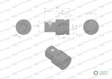 Adapter do nasadek udarowych 1/2" (F) x 3/4" (M). CrMo. Waryński