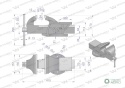 Imadło ślusarskie ciężkie z żeliwasferoidalnego stałe 150 mm Waryński