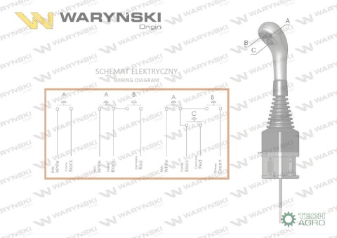 Joystick pod linki zakończone kulką bez przełącznika (bez przycisku. na kulkę. IP-6020. JOYSTIK6019) Waryński Joystick pod linki zakończone kulką bez przełącznika (bez przycisku. na kulkę. IP-6020. JOYSTIK6019) Waryński